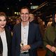 drei Personen beim Neujahrsempfang