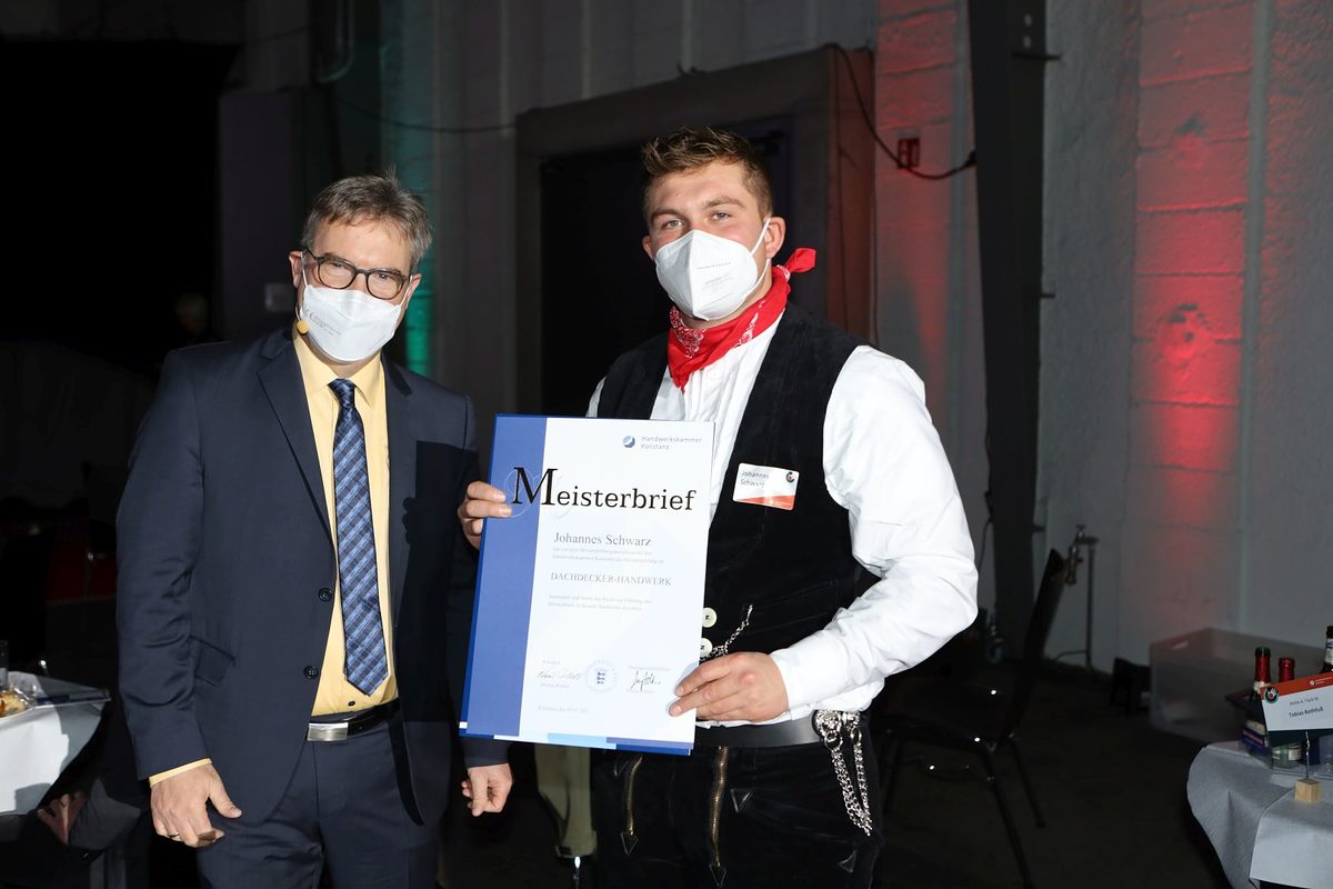 Meisterfeier I 2021 - Meisterbriefübergabe 2
