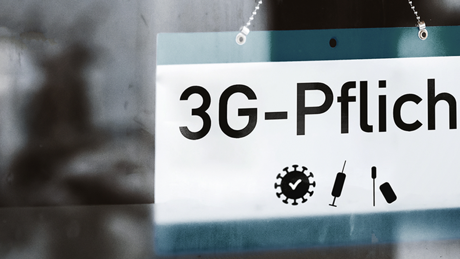 Schild: 3G-Pflicht
