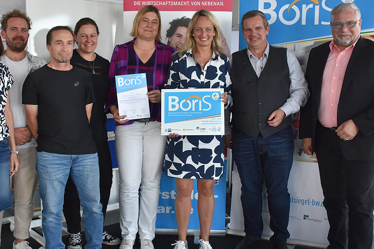 Lehrkräfte der Fürstabt-Gerbert-Schule aus St. Blasien mit BoriS-Berufswahlsiegel.