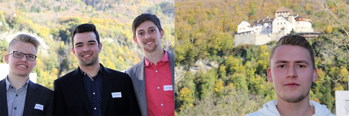 Mario Suske, Bernhard Büchner und Benedikt Hellmann aus Tuttlingen (von links) und Robin Funke aus Singen (rechts) haben die Chance auf eine Auslandserfahrung im Rahmen des Programms XChange genutzt.