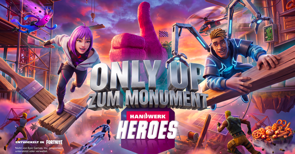 Key Visual der Only Up Kampagne