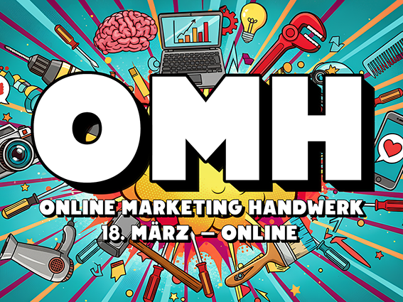Key Visual der Konferenz Online Marketing Handwerk