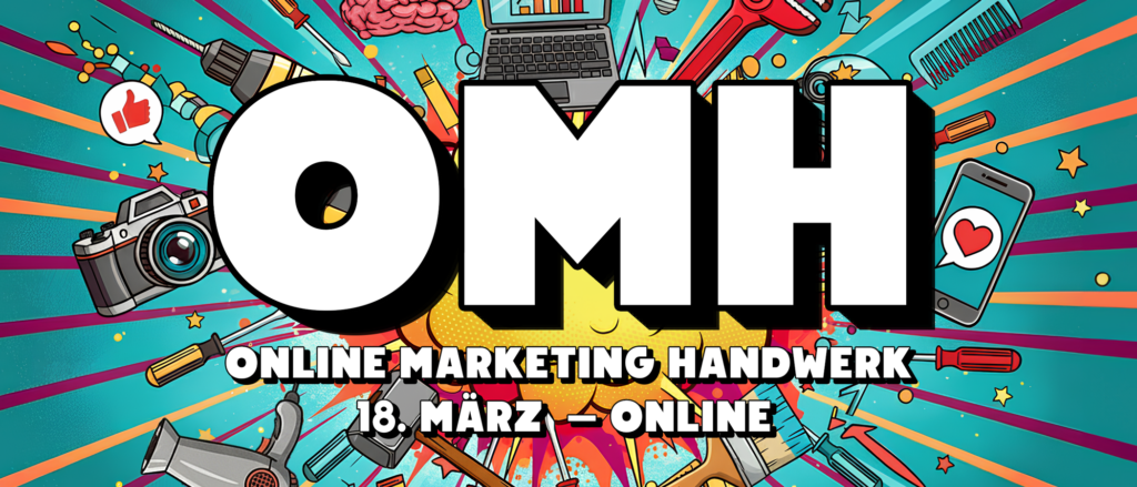 Key Visual der Konferenz Online Marketing Handwerk