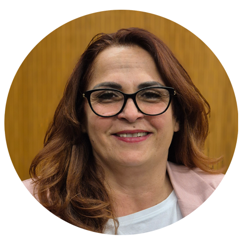 Rundes Portrait von Marilena Mangili